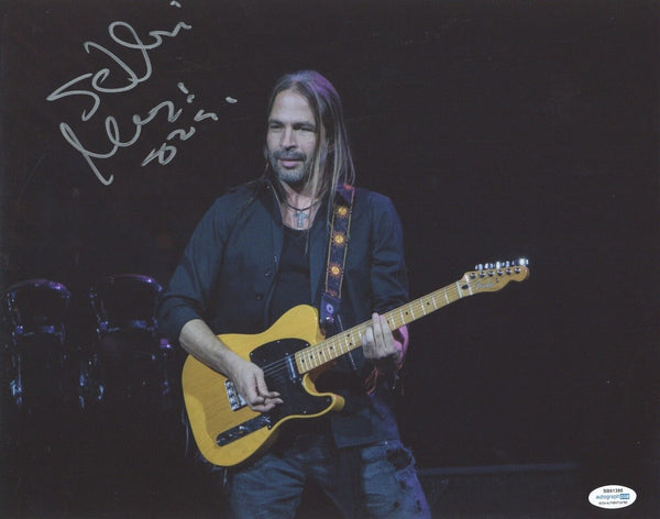 Sergio Vallin Signed Autographed 11x14 Photo Mana Band Guitarist ACOA COA