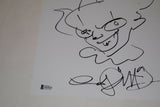 Andres Andy Muschietti Signed Autographed IT CHAPTER 2 Pennywise Sketch COA