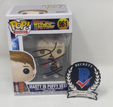 Huey Lewis Signed Autograph Marty McFly Back To The Future Funko Pop Beckett COA