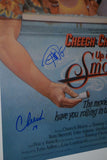 Cheech Marin & Tommy Chong Signed 12x18 Poster Up In Smoke Beckett BAS COA