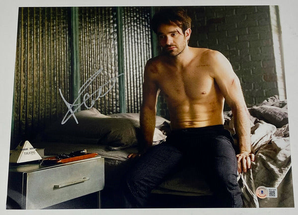 Charlie Cox Signed Autographed 11x14 Photo Daredevil Beckett BAS COA