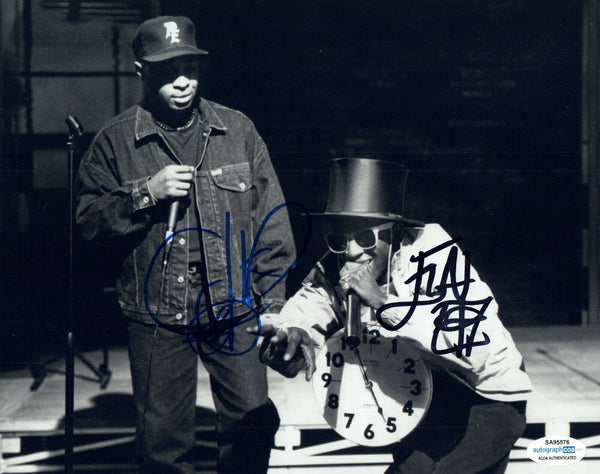 Chuck D & Flavor Flav Signed Autographed 8x10 Photo Public Enemy ACOA COA