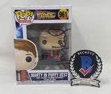 Huey Lewis Signed Autograph Marty McFly Back To The Future Funko Pop Beckett COA
