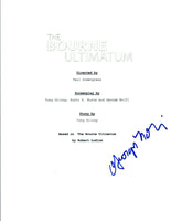 George Nolfi Signed Autograph THE BOURNE ULTIMATUM Movie Script COA VD