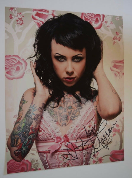 Megan Massacre Signed Autograph 11x14 Photo Tattoo Artist NY INK Hot Sexy COA VD