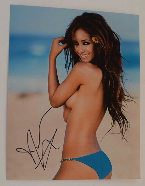 Melanie Iglesias Signed Autographed 11x14 Photo Hot Sexy Model COA VD