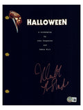 Nick Castle Signed Autographed Halloween Movie Script Michael Myers Beckett COA