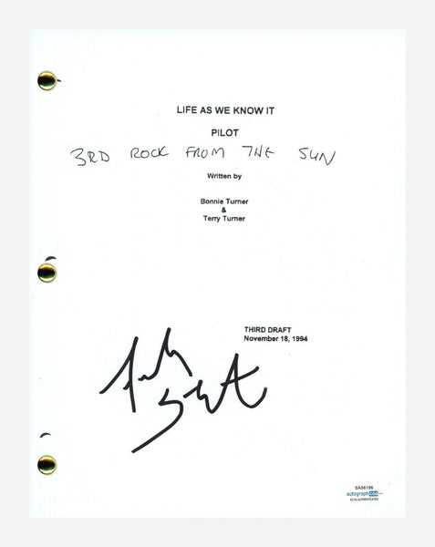 French Stewart Signed 3rd Rock from the Sun Pilot Episode Script ACOA COA