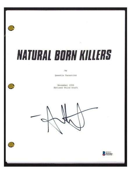 Juliette Lewis Signed Autographed Natural Born Killers Movie Script Beckett COA