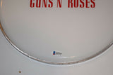 Steven Adler Signed Autograph 12" Drumhead GUNS N ROSES Beckett BAS COA