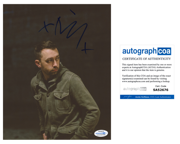 Tim McIlrath Signed Autographed 8x10 Photo Rise Against ACOA COA