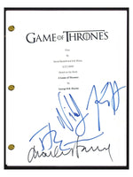 Game of Thrones Cast Signed Pilot Script x4 Nikolaj Coster Waldau Hivju COA