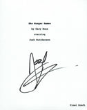 Josh Hutcherson Signed Autographed THE HUNGER GAMES Movie Script COA VD