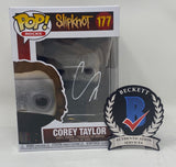 Corey Taylor Slipknot Signed Autographed Funko Pop Figure #177 Proof Beckett COA