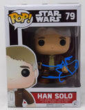 Harrison Ford Signed Funko Pop Han Solo Star Wars 79 Figure Autograph ACOA COA