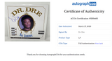 Dr. Dre Signed Autograph The Chronic Vinyl Record Album LP NWA Rapper ACOA COA