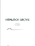 Brian McGreevey Signed Autographed HEMLOCK GROVE Pilot Episode Script COA VD