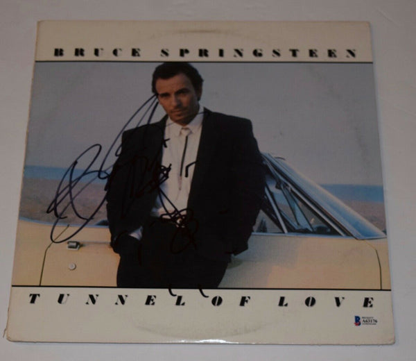 Bruce Springsteen Signed Autograph & Sketch TUNNEL OF LOVE Record Album BAS COA