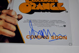 Malcolm McDowell Signed A Clockwork Orange 11x17 Movie Poster Photo Beckett COA