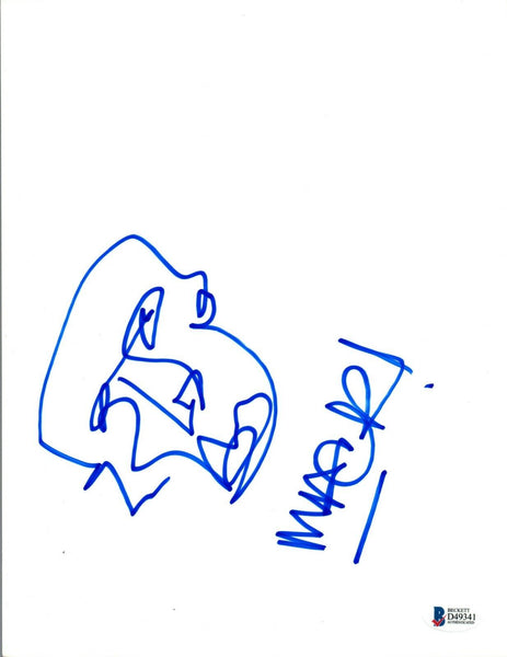 MACKLEMORE Signed Autograph Hand Drawn Sketch Artwork Hip Hop Rapper BAS COA