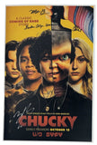 Chucky Cast Signed Autograph 12x18 Poster Photo TV Series Don Mancini x5 ACOA