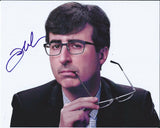 JOHN OLIVER SIGNED AUTOGRAPH 8X10 PHOTO TV HOST LAST WEEK TONIGHT DAILY SHOW #1