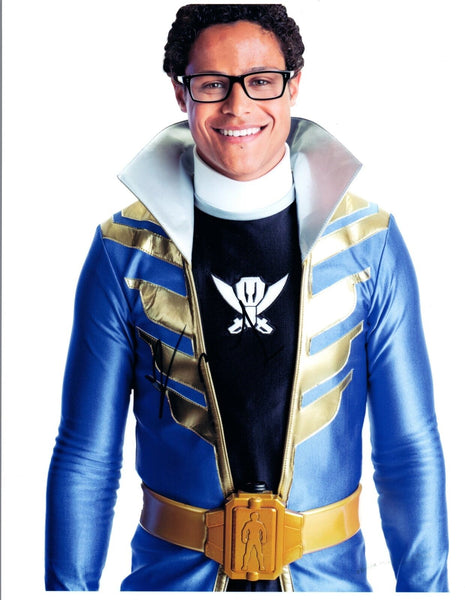John Lojdermilk Signed Autographed 8x10 Photo Power Rangers Blue COA VD