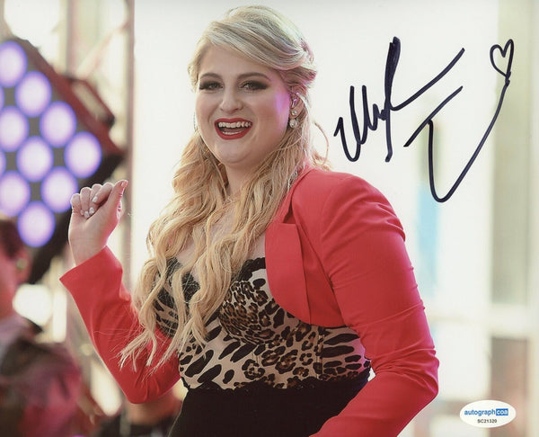 Meghan Trainor Signed Autograph 8x10 Photo Pop Singer ACOA COA