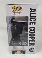 Alice Cooper Signed Autographed Funko Pop Rocks Figure #68 Beckett BAS COA
