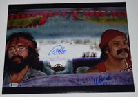Cheech Marin & Tommy Chong Signed Autograph 11x14 Photo Up In Smoke Beckett COA