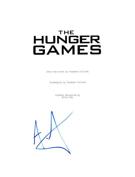 Alexander Ludwig Signed Autographed THE HUNGER GAMES Movie Script COA
