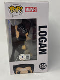 Hugh Jackman Signed X-Men Logan Funko Pop #185 Wolverine Autograph Beckett COA