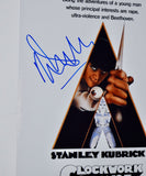 Malcolm McDowell Signed A Clockwork Orange 11x17 Movie Poster Photo Beckett COA