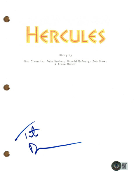 Tate Donovan Signed Autograph Hercules Movie Script Beckett COA