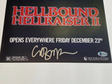Clive Barker Signed Hellbound Hellraiser II 11x17 Movie Poster Photo Beckett COA
