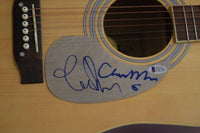 Lindsey Buckingham Christine McVie Signed Acoustic Guitar Fleetwood Mac BAS COA