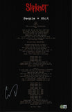 Corey Taylor Signed Autograph Slipknot People = Lyrics 11x17 Poster Beckett COA