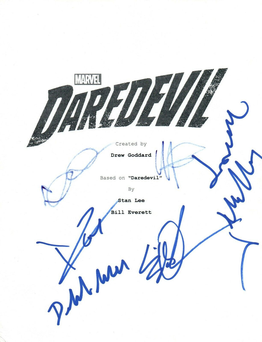 Daredevil Script DAREDEVIL Cast Signed Autographed Pilot Script Charlie Cox + 5 COA ...