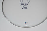 Simon Wright Signed Autographed 12" Drumhead AC/DC Dio Beckett BAS COA
