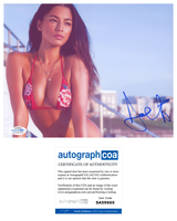 Jessica Gomes Signed 8x10 Photo Sports Illustrated Swimsuit Model Sexy ACOA COA