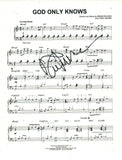 David Marks Signed Autograph The Beach Boys GOD ONLY KNOWS Sheet Music Page COA