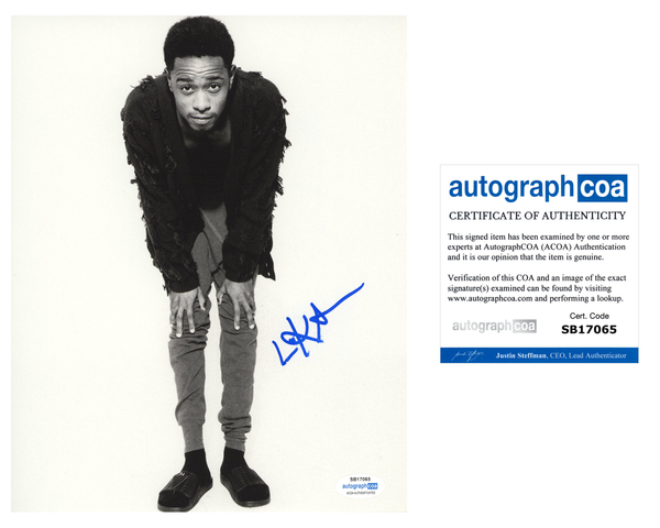 LaKeith Stanfield Signed 8x10 Photo Knives Out Atlanta Get Out ACOA COA