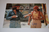 Cheech Marin & Tommy Chong Signed Autographed 12x18 Photo UP IN SMOKE BAS COA