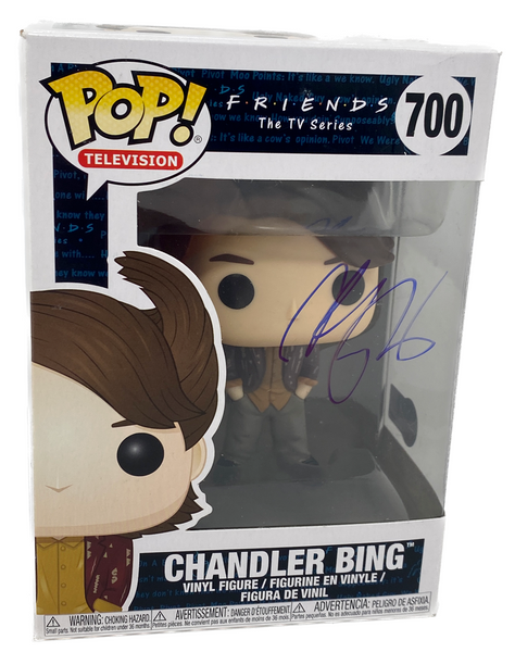 Matthew Perry Signed Autograph Funko Pop Friends Chandler Bing #700 Beckett COA