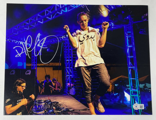 Diplo Signed Autographed 11x14 Photo EDM DJ Jack U Major Lazer Beckett COA