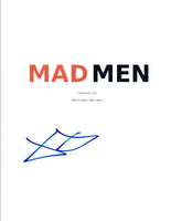 January Jones Signed Autographed MAD MEN Pilot Episode Script COA VD