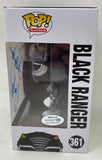 Walter Jones Signed Funko Pop Mighty Morphin Power Rangers Black Ranger ACOA COA