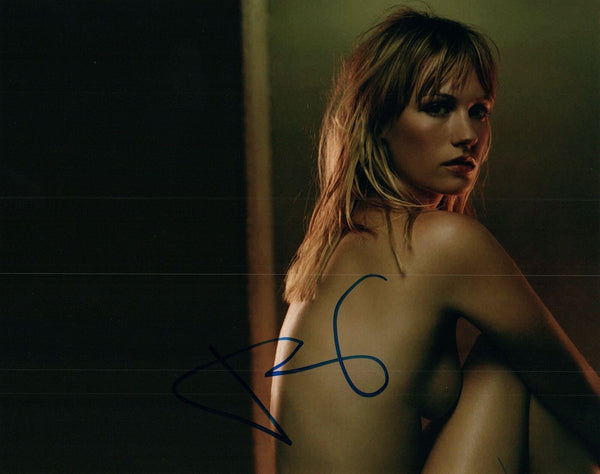 January Jones Signed Autographed 8x10 Photo Mad Men Hot Sexy Nude Topless COA VD
