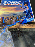 Ben Schwartz Signed Autograph Sonic The Hedgehog 12x18 Movie Poster Beckett COA