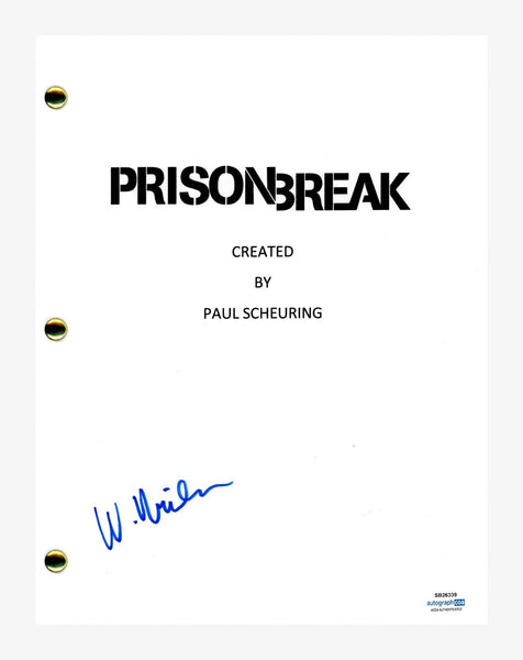 Wentworth Miller Signed Autograph Prison Break Pilot Script Screenplay ACOA COA